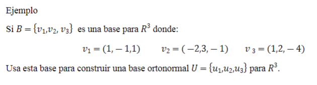 Si \( B=\left\{v_{1}, v_{2}, v_{3}\right\} \) es una base para \( R^{3} \) donde: \[ v_{1}=(1,-1,1) \quad v_{2}=(-2,3,-1) \qu