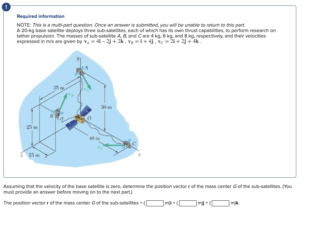 Solved B) Calculate The Linear Momentum Of The System C) | Chegg.com