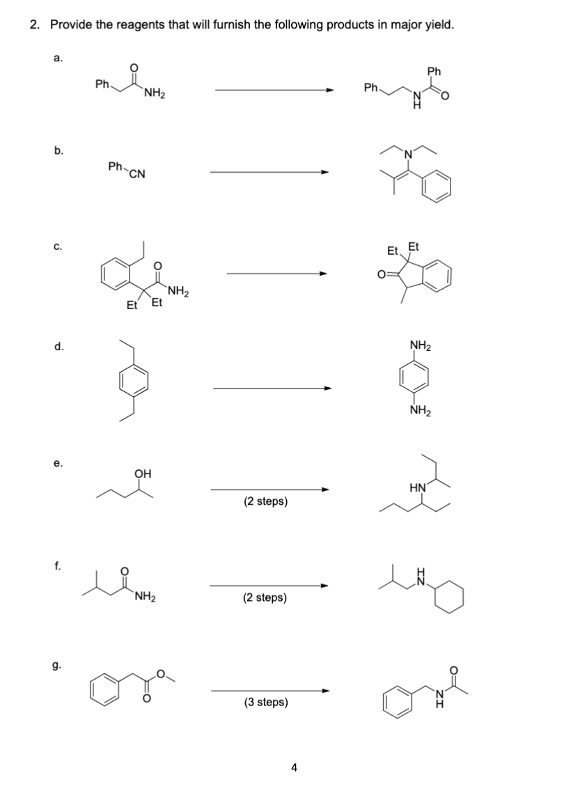 Solved There is no list of reagents. Use the different | Chegg.com