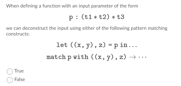 Solved When defining a function with an input parameter of | Chegg.com