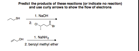 Solved Predict the products of these reactions (or indicate | Chegg.com