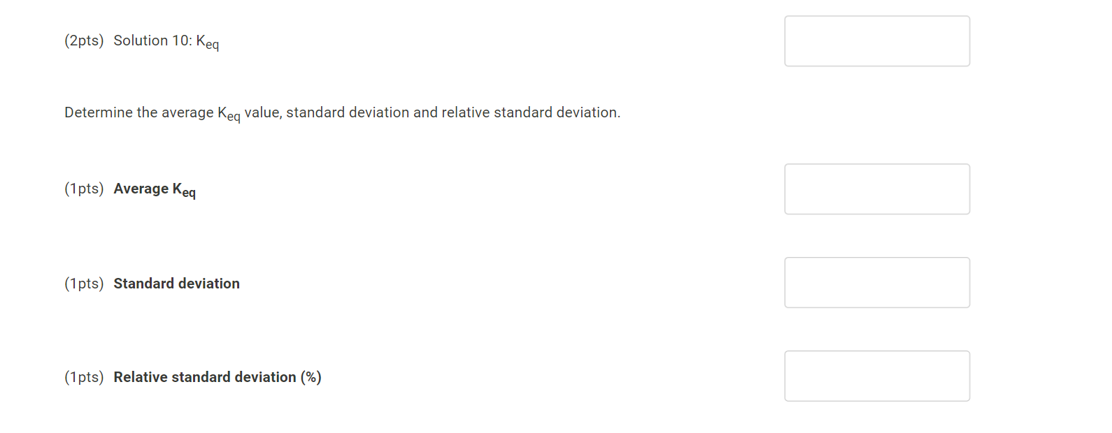 Solved (38pts) B. Determining The Equilibrium Constant | Chegg.com