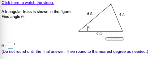 Click here to watch the video. A triangular truss is | Chegg.com