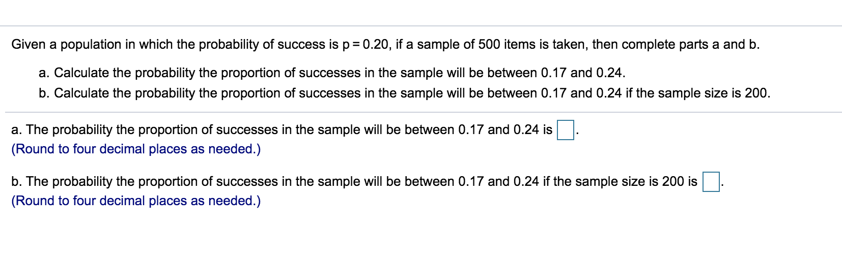 Solved Given a population in which the probability of | Chegg.com