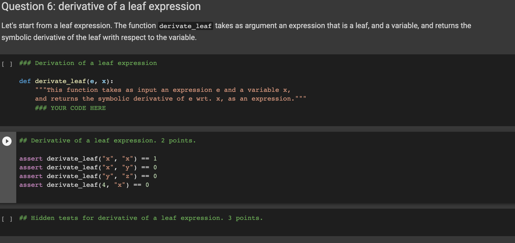 PYTHON CODING DERIVATIVE I will upvote whoever helps | Chegg.com