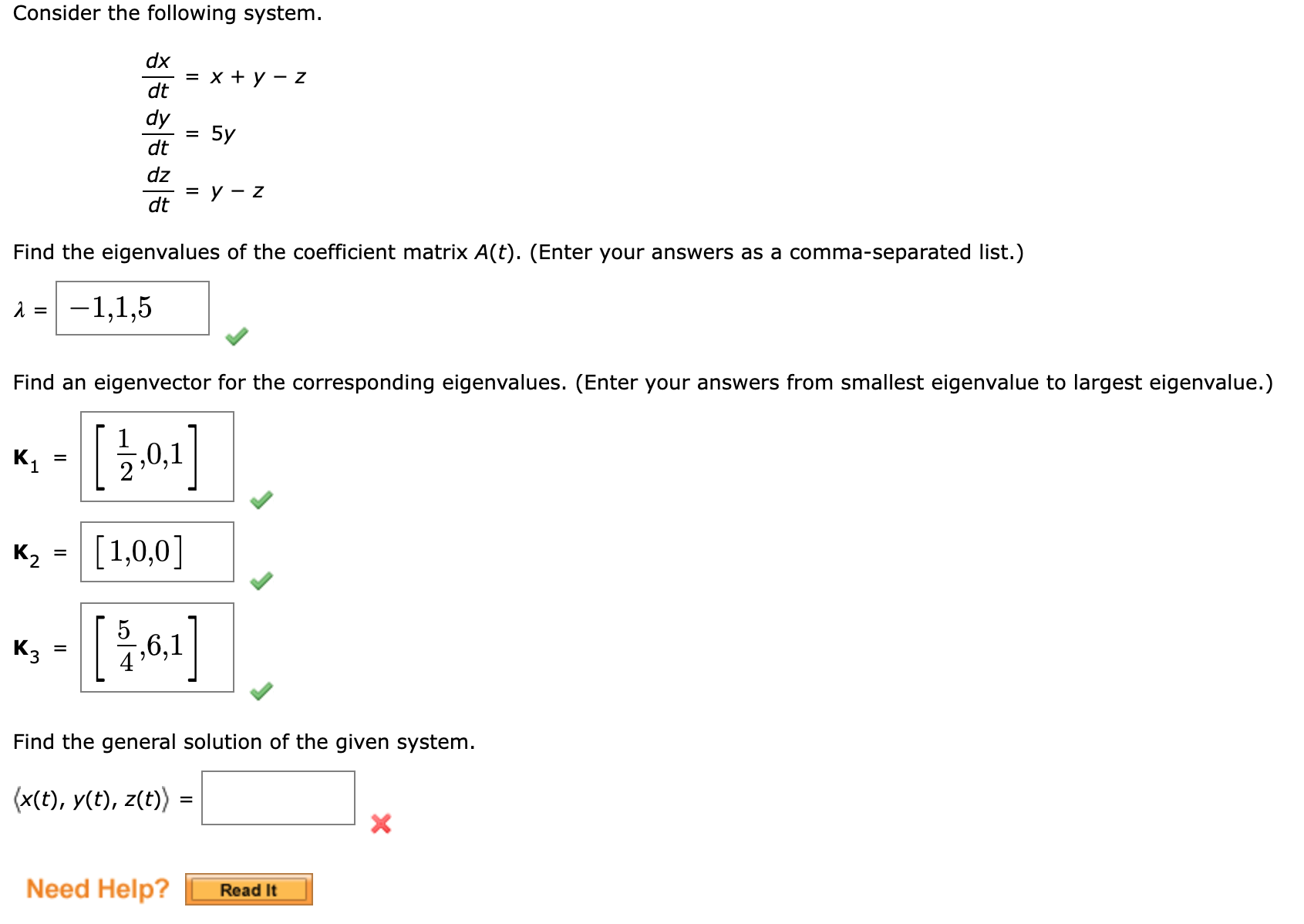 Solved Consider The Following System. | Chegg.com