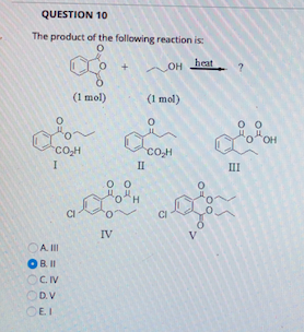 Question 8 Predict The Major Anic Product Of The Chegg 