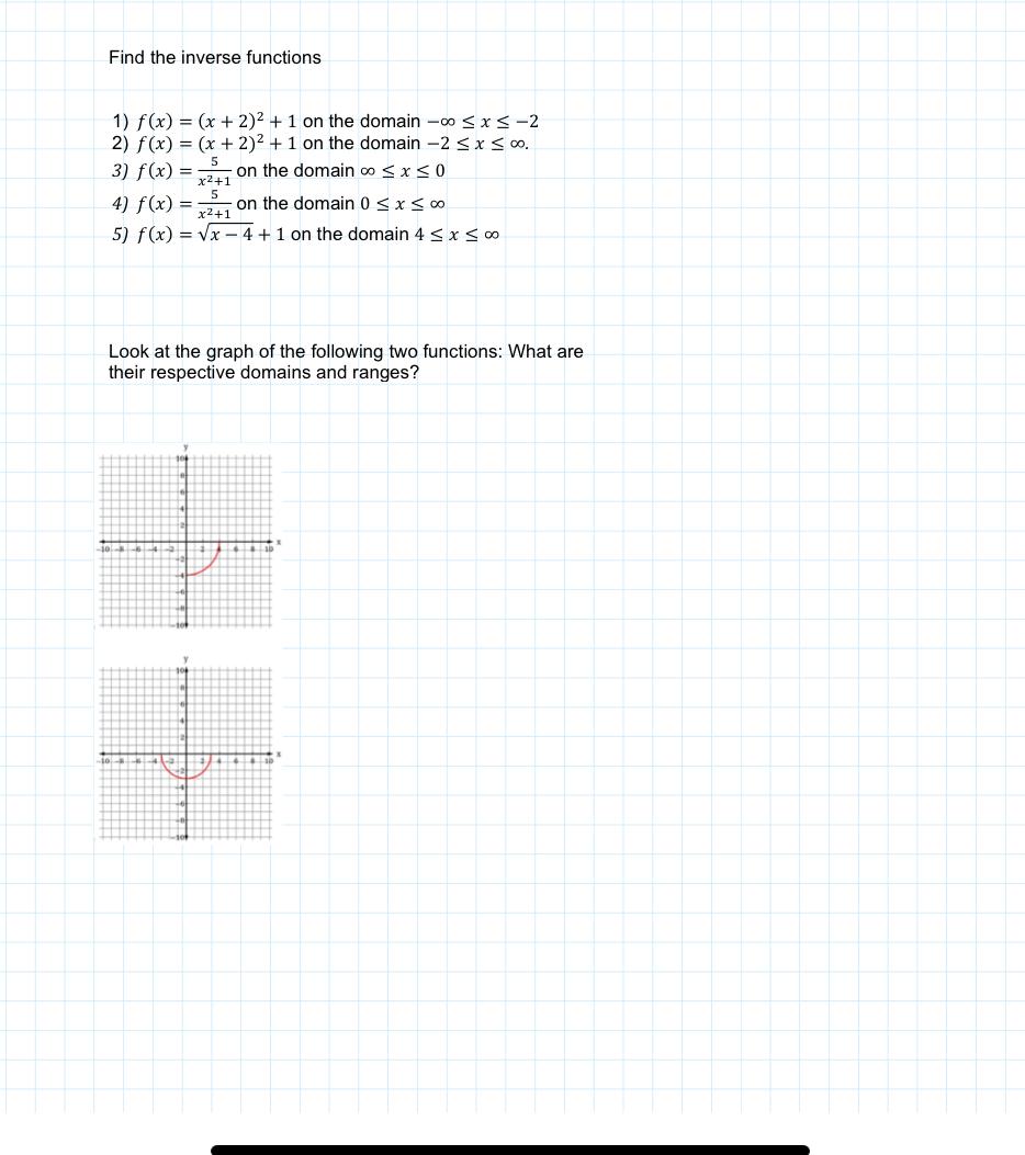 find the domain of fx cos inverse 1 x 2