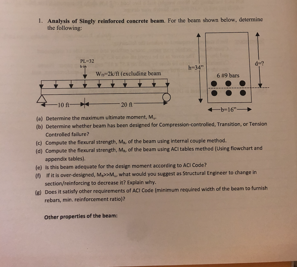 Singly Reinforced Beam Design Problems - The Best Picture Of Beam