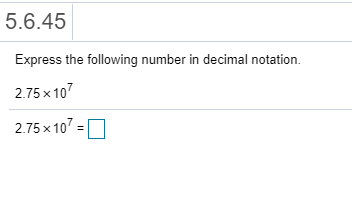 Solved 5.6.45 Express the following number in decimal | Chegg.com