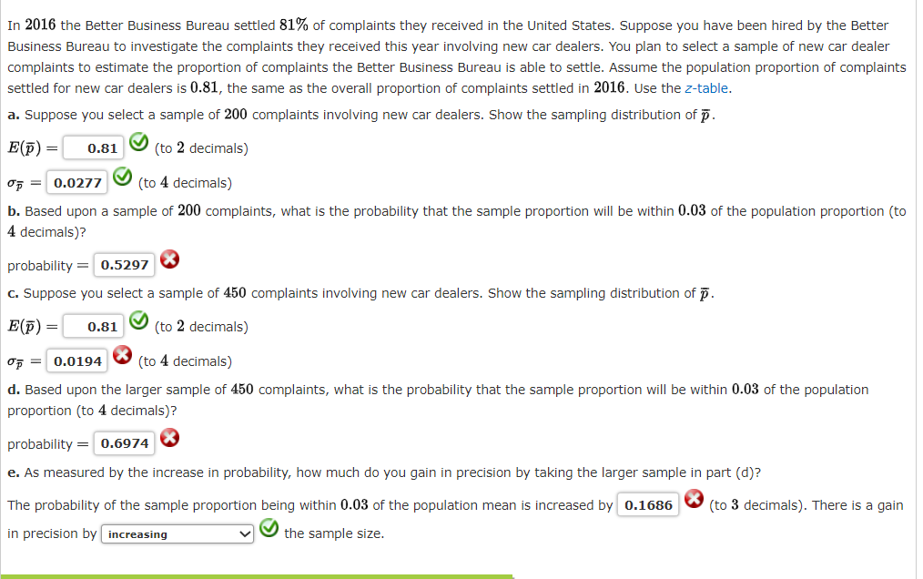 Solved In 2016 the Better Business Bureau settled 81 of