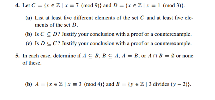 Solved (a) List at least five different elements of the set | Chegg.com