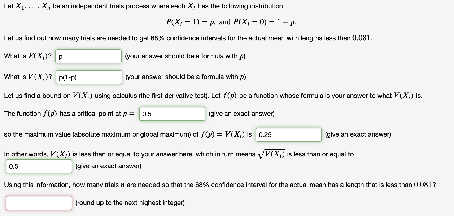 Solved Let X1 Xn Be An Independent Trials Process Chegg
