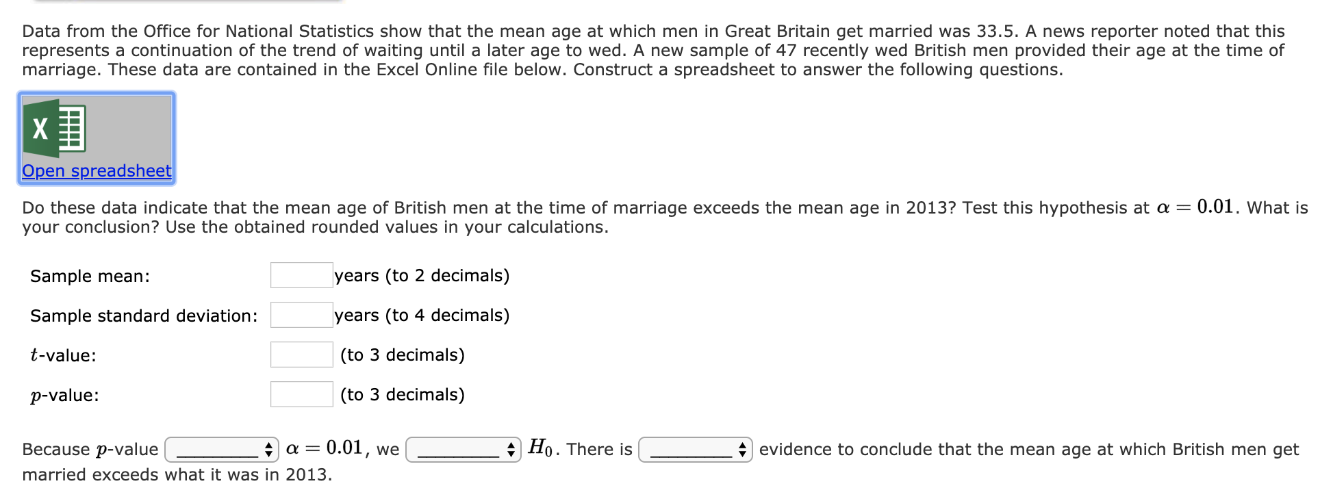 Solved Data from the Office for National Statistics show 