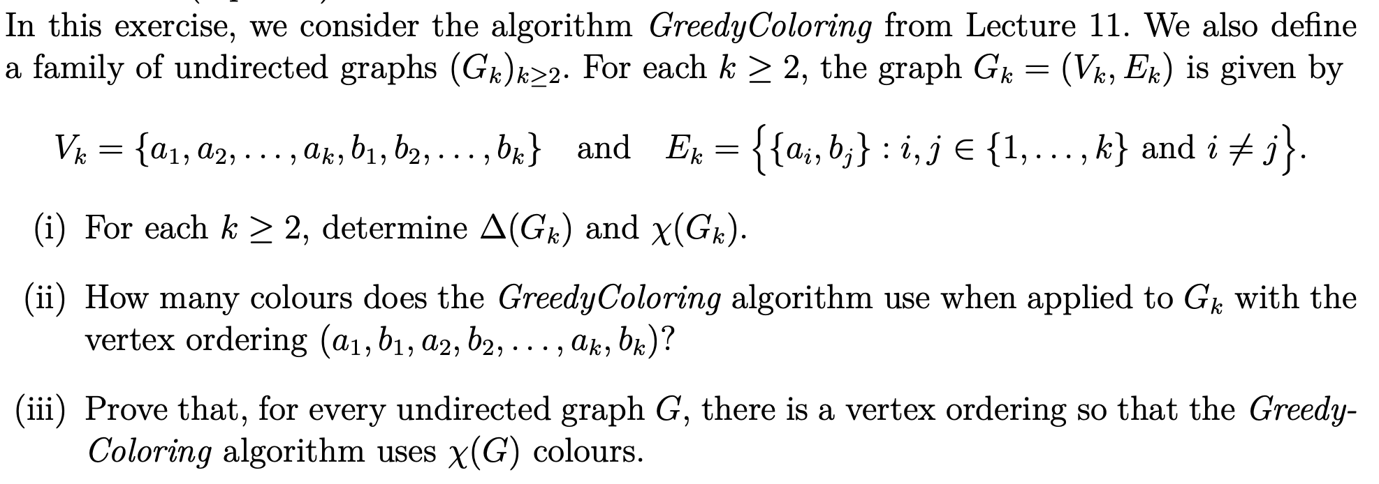 Solved In this exercise, we consider the algorithm | Chegg.com