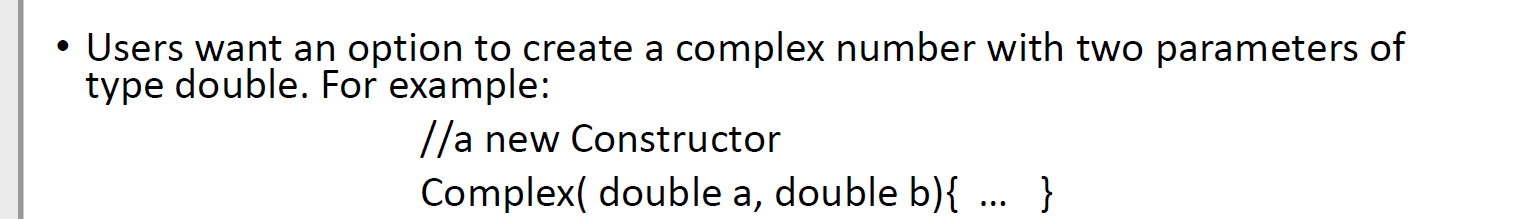 Solved - Users want an option to create a complex number | Chegg.com