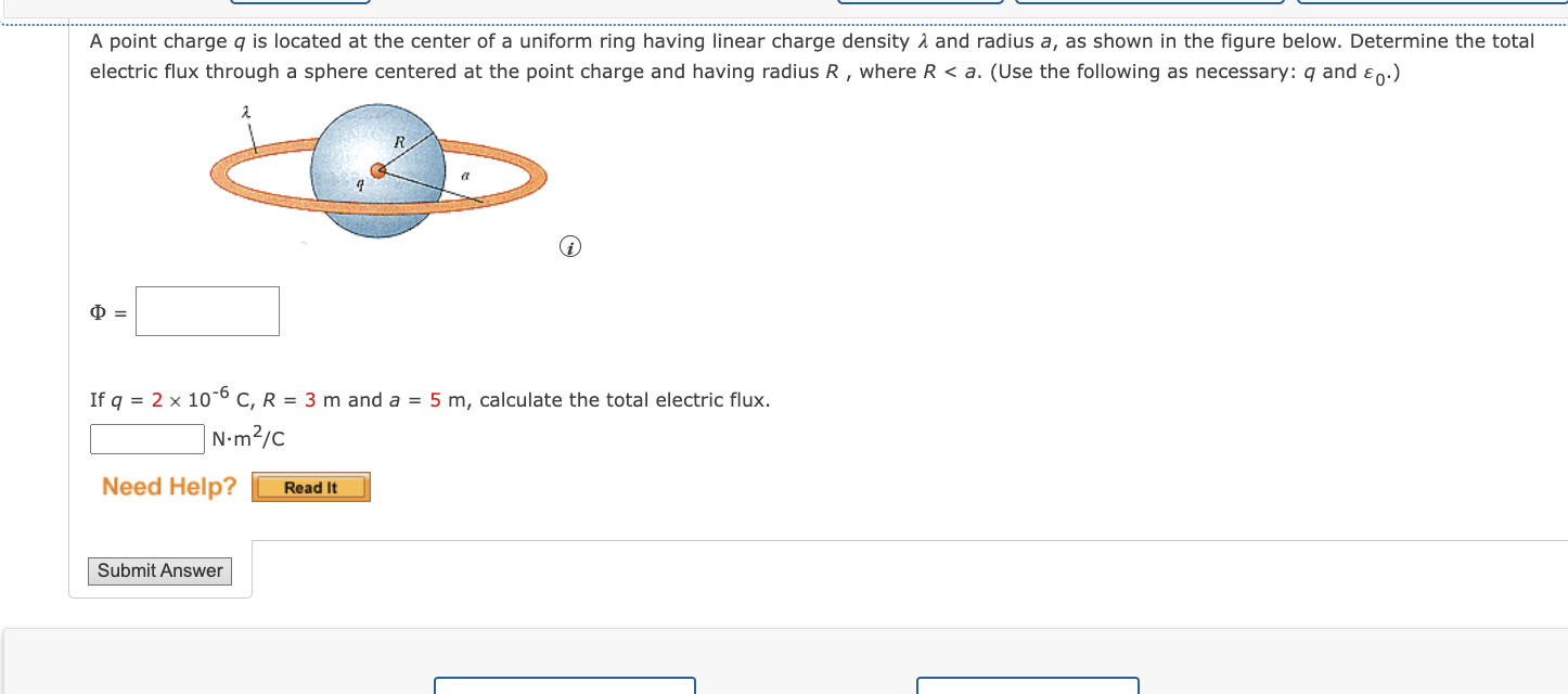 Solved A point charge \\( q \\) is located at the center of | Chegg.com