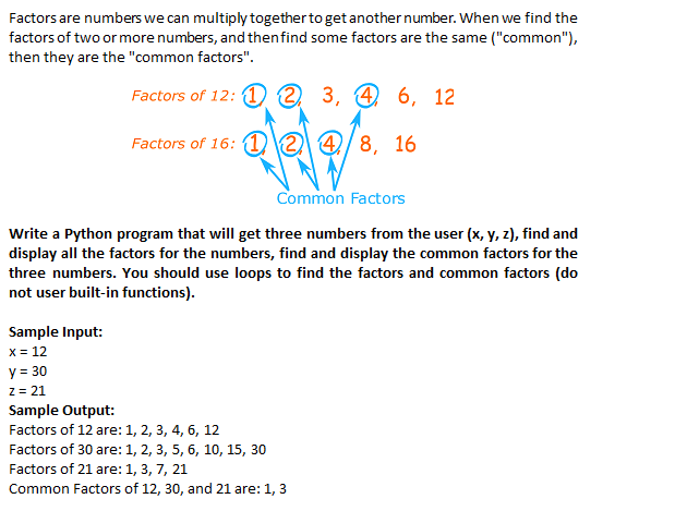 find two numbers that have 2 3 and 5 as factors