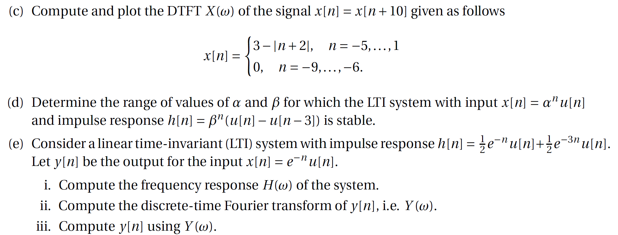 Solved 6 Points Discrete Time Fourier Transform Dt Chegg Com