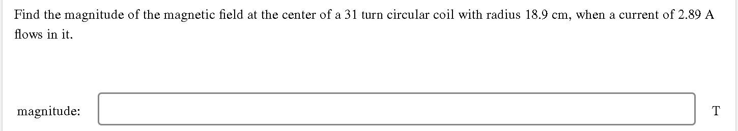 Solved Find the magnitude of the magnetic field at the | Chegg.com
