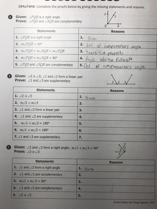 "parallel Lines And Transversals Worksheet Gina Wilson (all Things