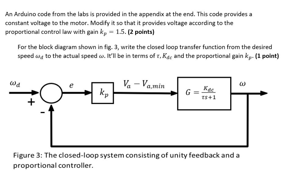 Solved An Arduino code from the labs is provided in the | Chegg.com