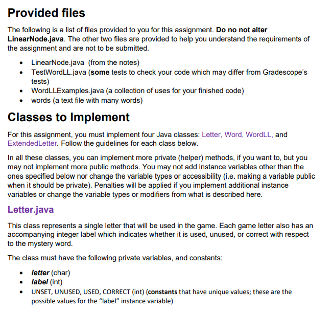 Solved I just want the JAVA code for ExtendedLetter.java, | Chegg.com