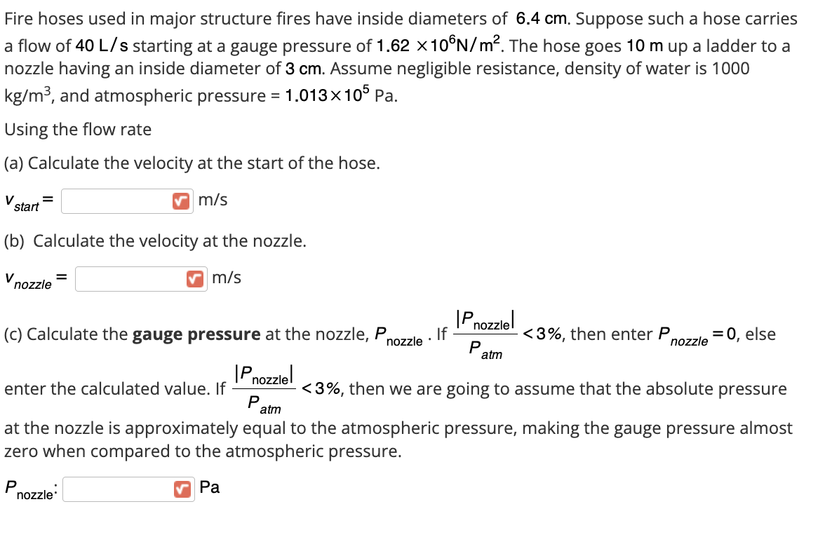 Solved Fire hoses used in major structure fires have inside