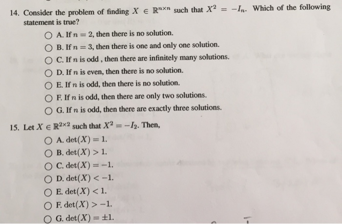 Solved 14. Consider the problem of finding X R