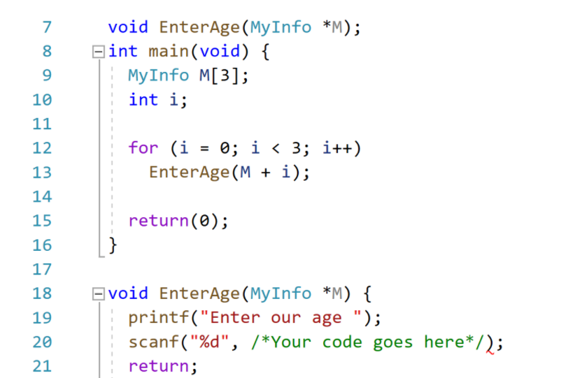 Solved What is the correct way to scan in the user entry for | Chegg.com