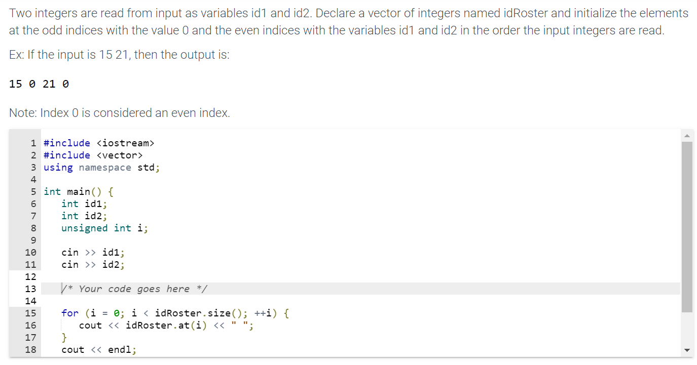 Solved Two integers are read from input as variables id1 and | Chegg.com