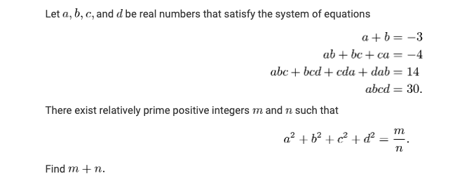 Solved Let A, B, C, And D Be Real Numbers That Satisfy The | Chegg.com