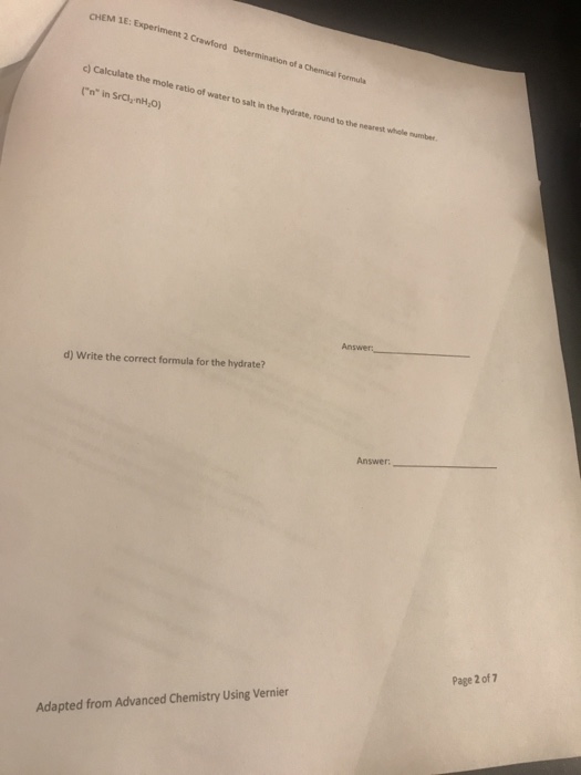 Solved 19 1. A student obtains the following data: Mass of | Chegg.com