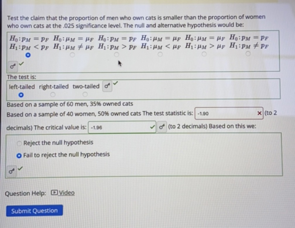 Solved solve the test statistic | Chegg.com