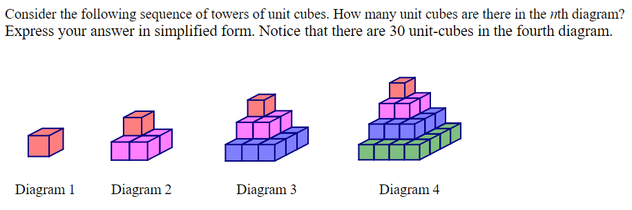 Solved Consider the following sequence of towers of unit | Chegg.com
