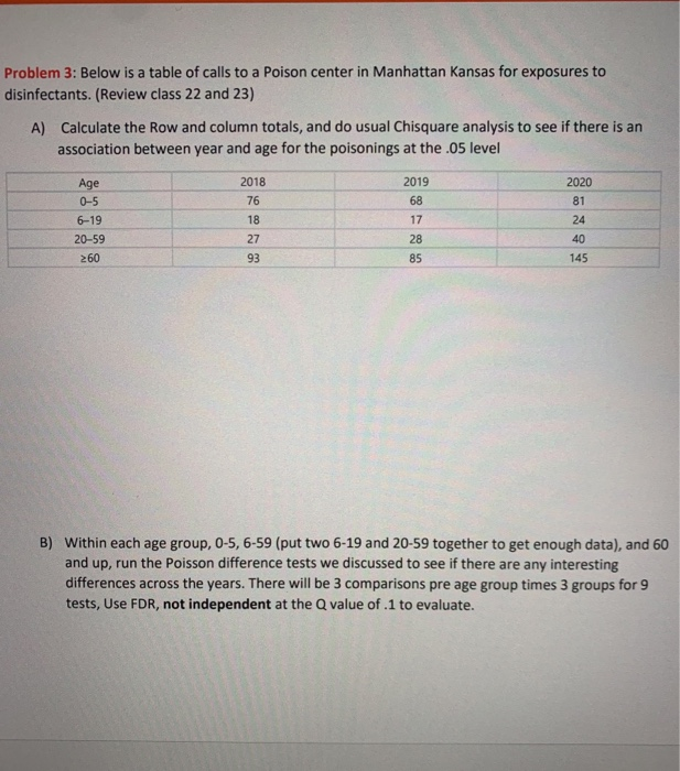 Solved Can You Answer Problem 3 Questions B) AND C)? ONLY B | Chegg.com