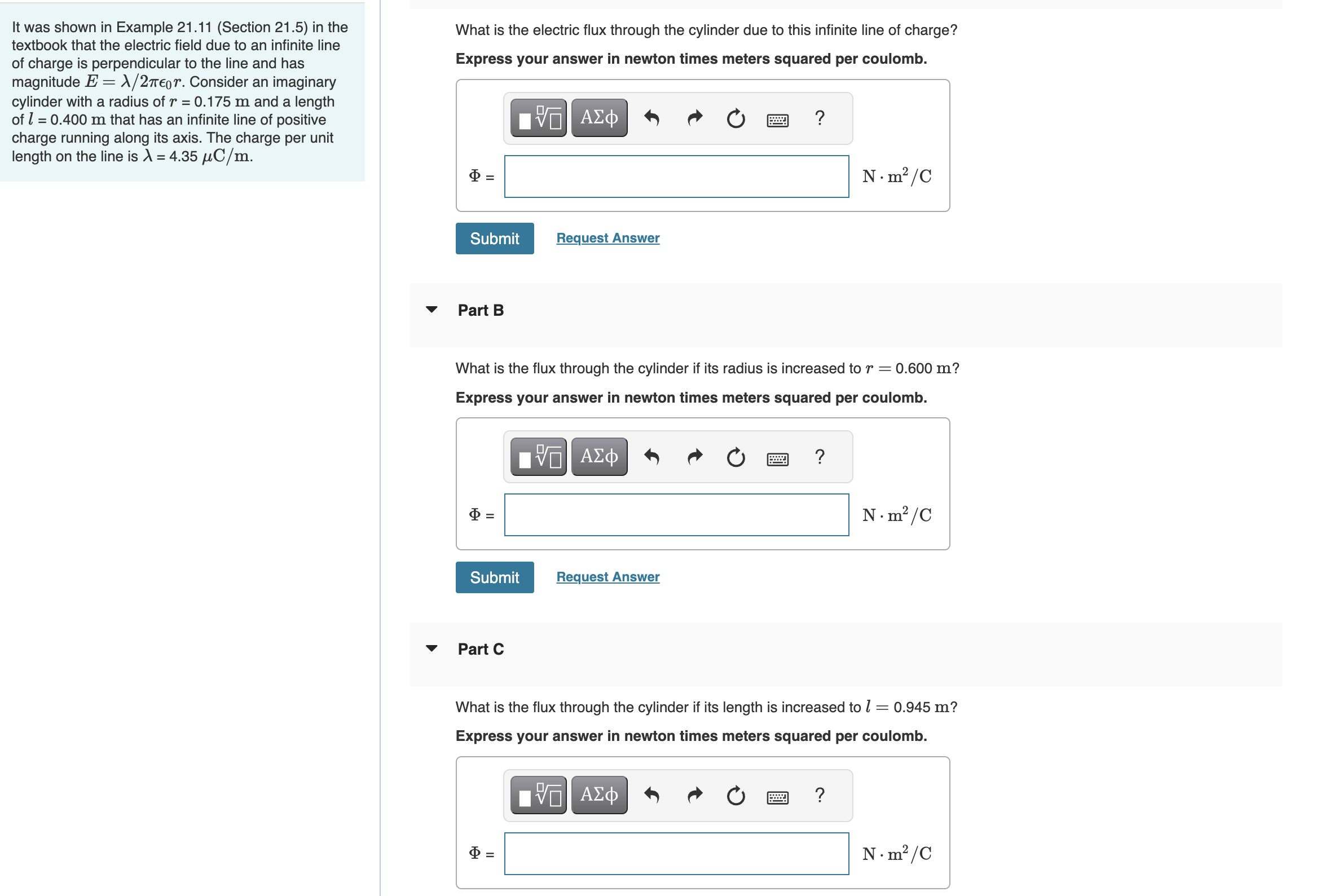 Solved It was shown in Example 21.11 (Section 21.5) ﻿in | Chegg.com