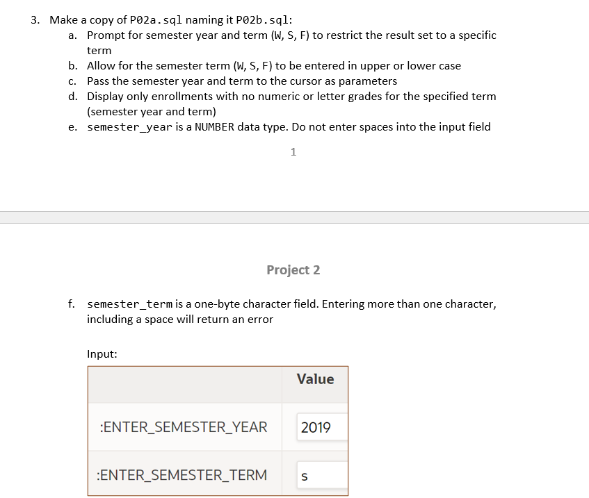 1. Create a view named PO2V.sql that returns a list | Chegg.com