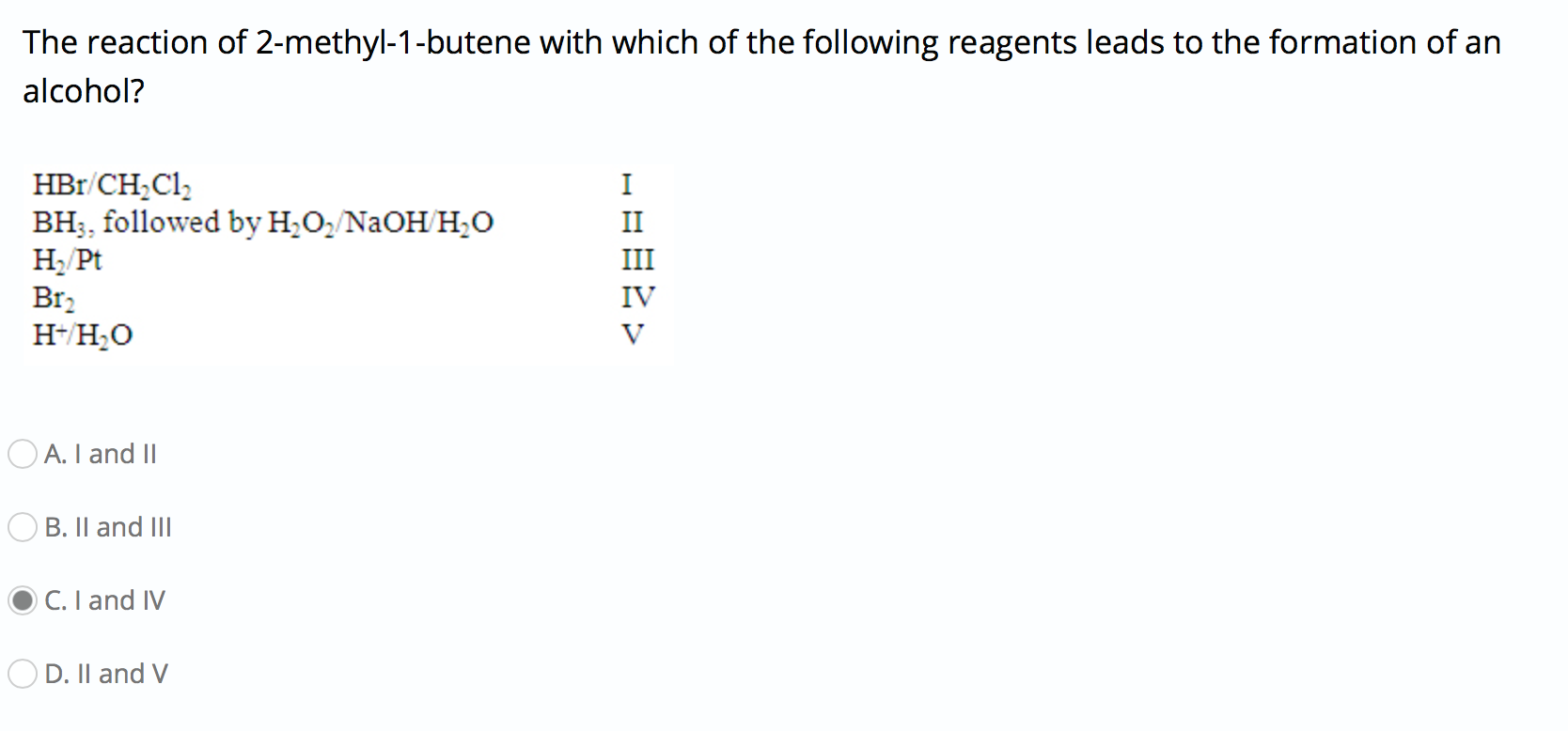 Solved The reaction of 2-methyl-1-butene with which of the | Chegg.com