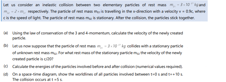 Solved Let us consider an inelastic collision between two | Chegg.com