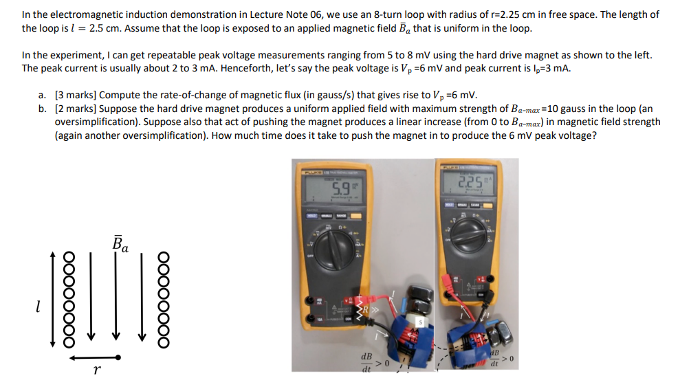 Solved The Demonstration is inserting a magnet into a coil | Chegg.com