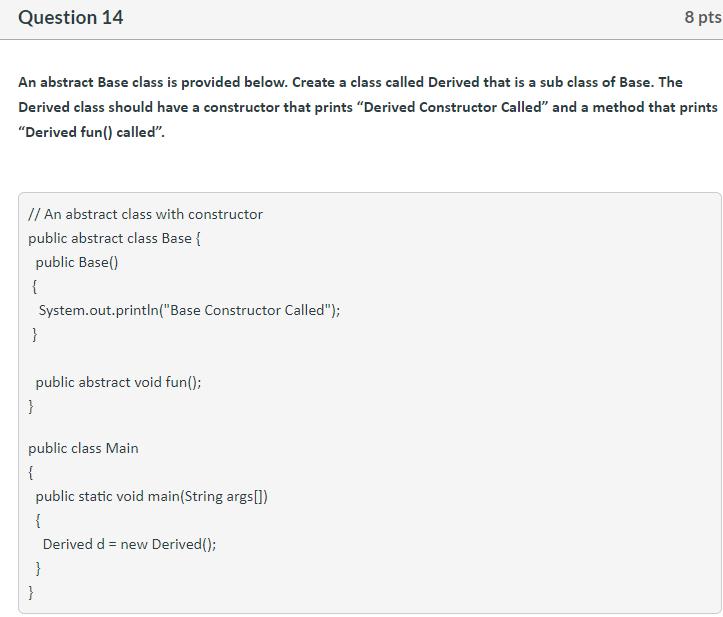 Solved Question 12 10 pts Write the code needed to complete | Chegg.com
