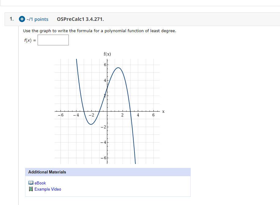 Solved Points Osprecalc Use The Graph To Chegg Com