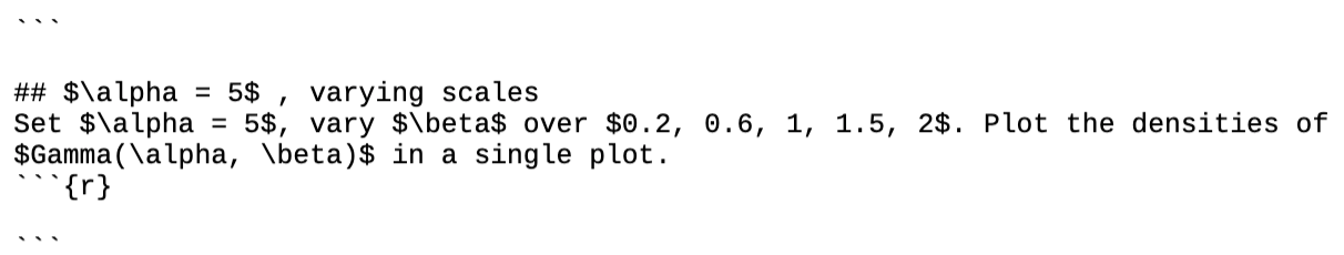 # Gamma Distibution We will plot the Gamma | Chegg.com