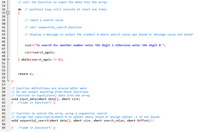 Solved Your Name User will enter a value (size) which | Chegg.com