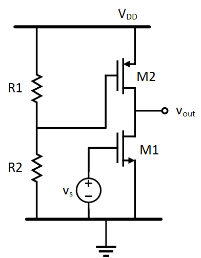 Solved Consider the MOS amplifier shown in the figure below. | Chegg.com