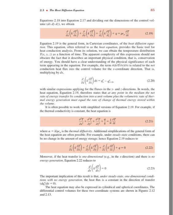 Solved 86 Chapter 2Introduction to Conduction FIGERE 2.12 | Chegg.com
