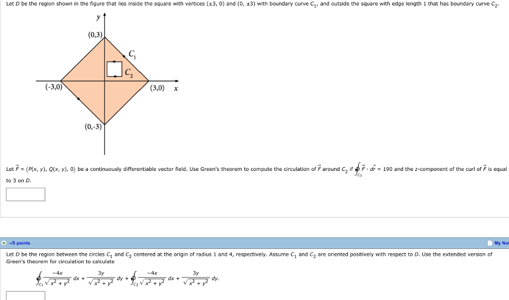 Solved Let D be the region shown in the figure that lies | Chegg.com