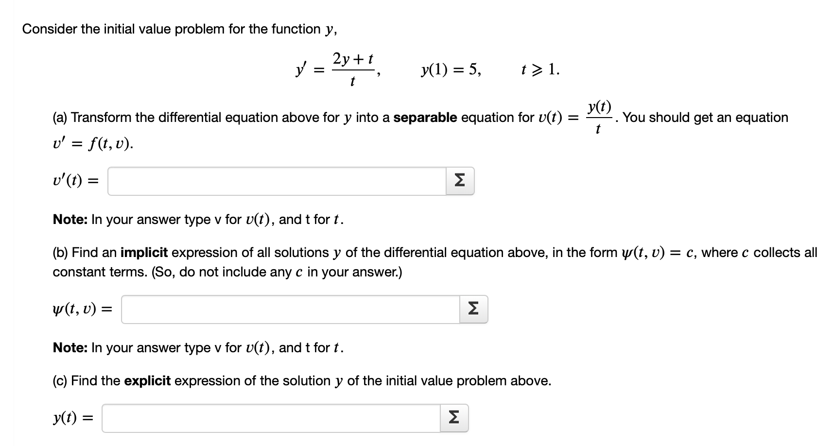 Solved Consider the initial value problem for the function | Chegg.com