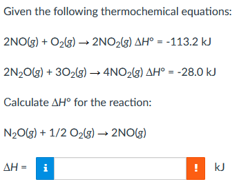 Solved Given The Following Thermochemical Equations: | Chegg.com